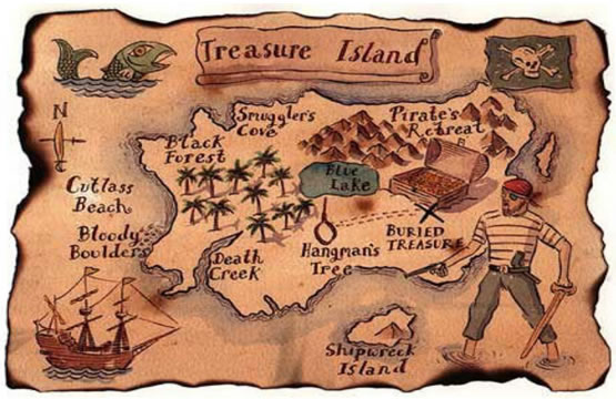 остров сокровищ карта